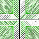 Scandinavian Nordic Cross Entrance Minimalist Grid (Green)