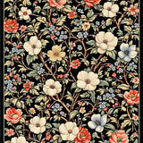 Artistic Abstract Floral Aesthetic(Black)