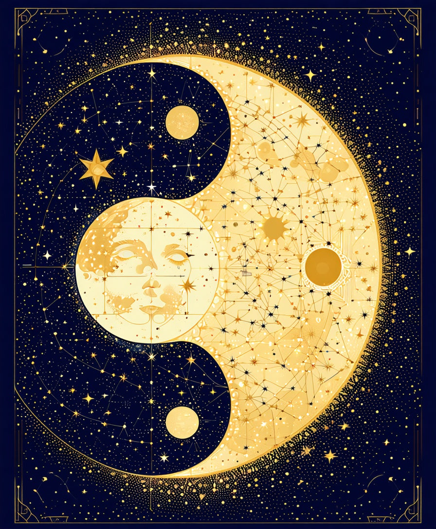 Starry Night Yin Yang(Gold) - ODIKA