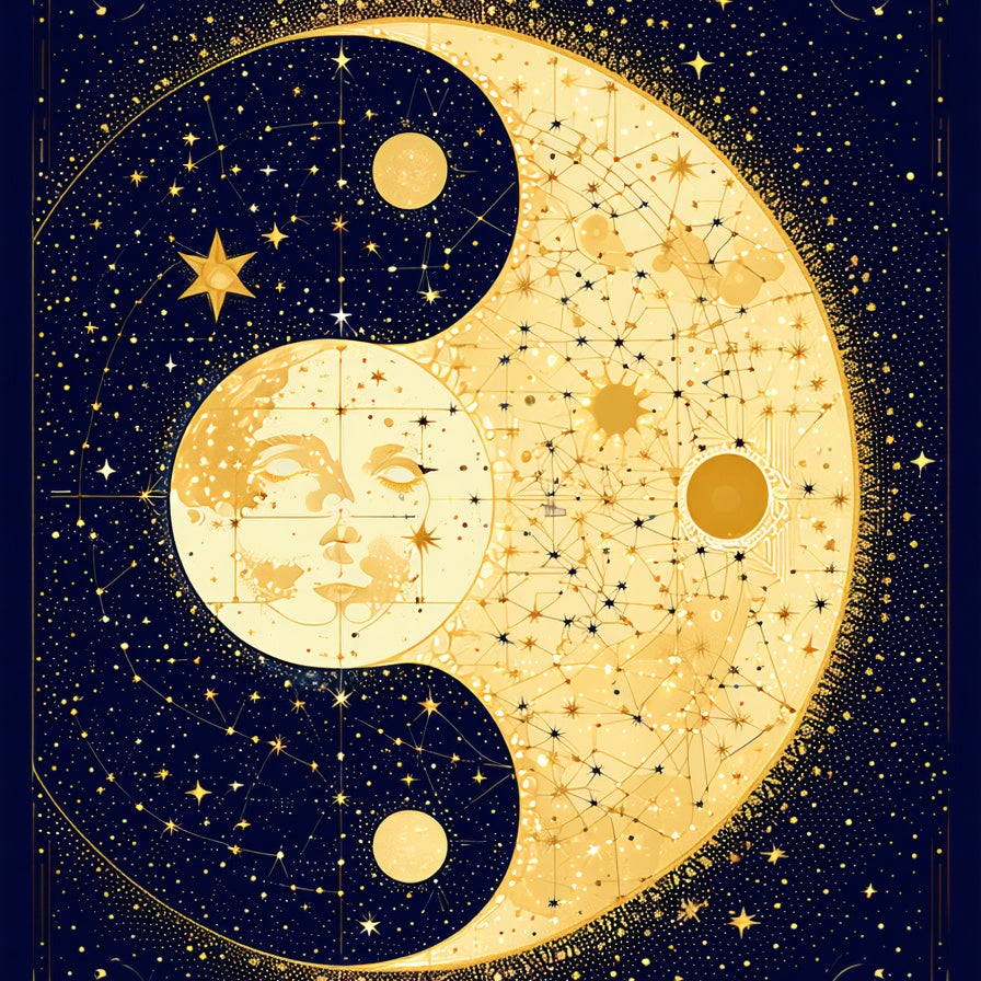 Starry Night Yin Yang(Gold) - ODIKA