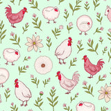 Heritage Farm Animal Ensemble with Cottage Garden Florals (Green)