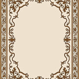 Classic Palmette Arabesque with Ornamental Scrollwork Design(Ivory)