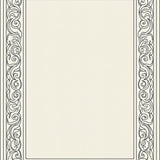 Classic Trellis Motif with Delicate Scrollwork in Neutral Palette(Black)
