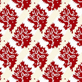 Cane Swirl with Holly Leaf Motif and Festive Berry(Red)