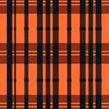 Gingham Cross Hatch Design Floor Covering with Autumn Harvest Tones(Orange)