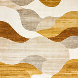 Golden Harvest Collection Area Beige Brown Abstract(Beige)