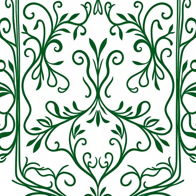Flourish Network with Intertwining Branches (Green) - ODIKA