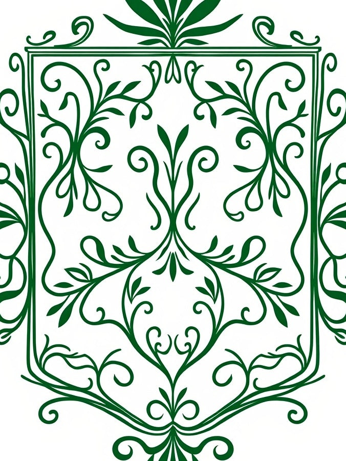 Flourish Network with Intertwining Branches (Green) - ODIKA