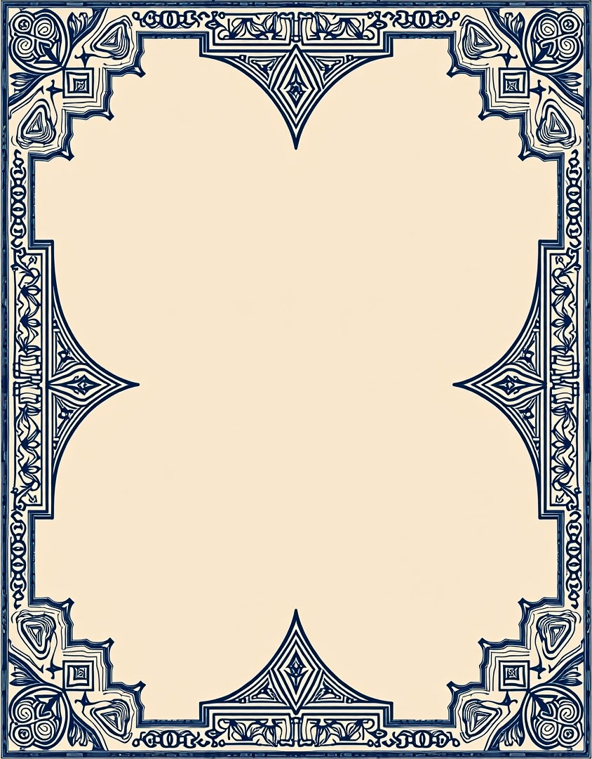 Pair of Shaped Carpets with Intricate Lace Inspired Design (Beige) - ODIKA