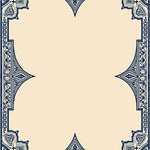 Pair of Shaped Carpets with Intricate Lace Inspired Design (Beige) - ODIKA