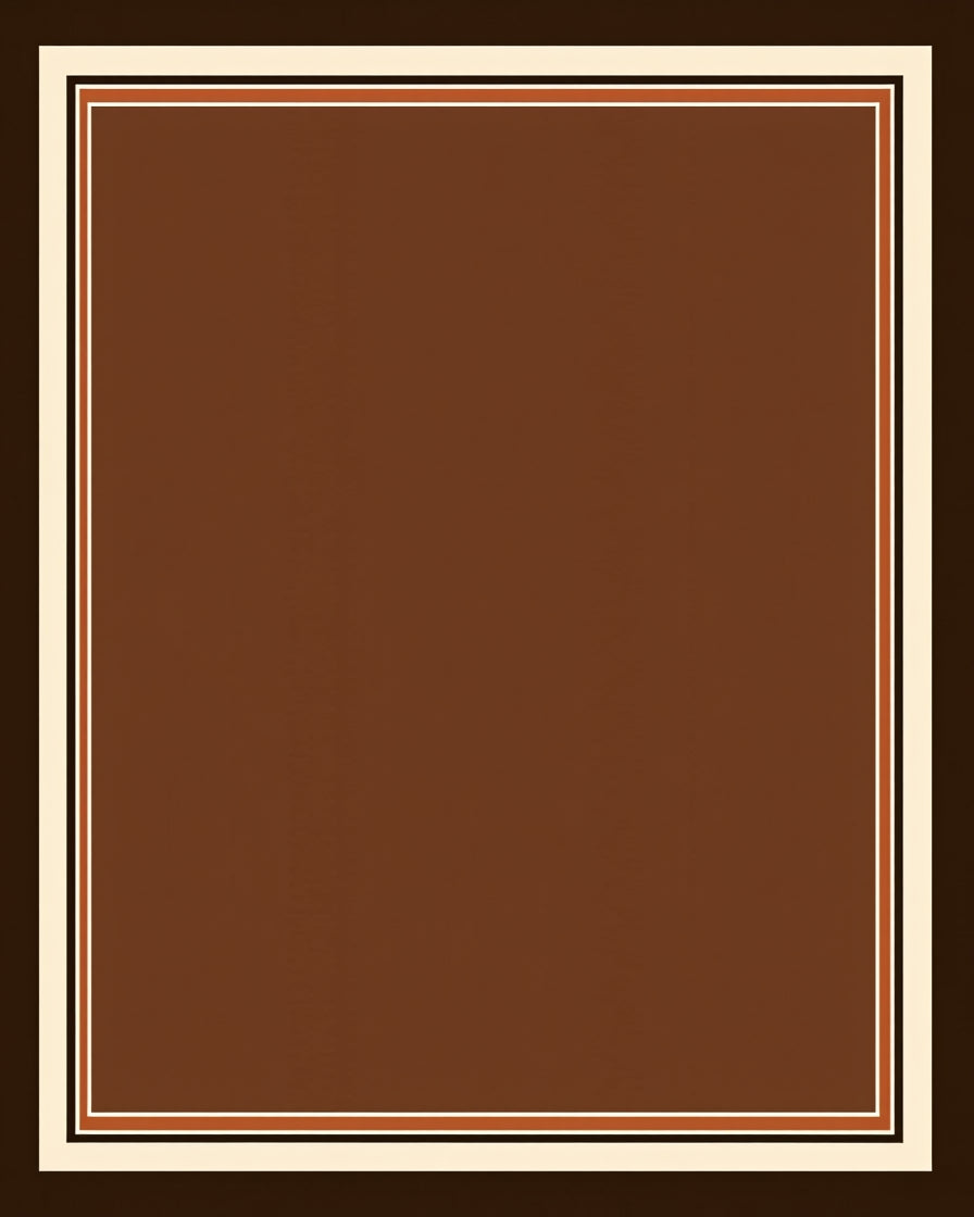 Minimalist Stripe Border Flooring (Brown) - ODIKA