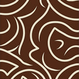 Classic Wave Motif with Flowing Lines and Subtle Modern Accents(Brown)