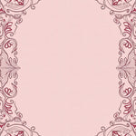 Floral Motif Featuring Swirling Vine Embellishments (Pink) - ODIKA