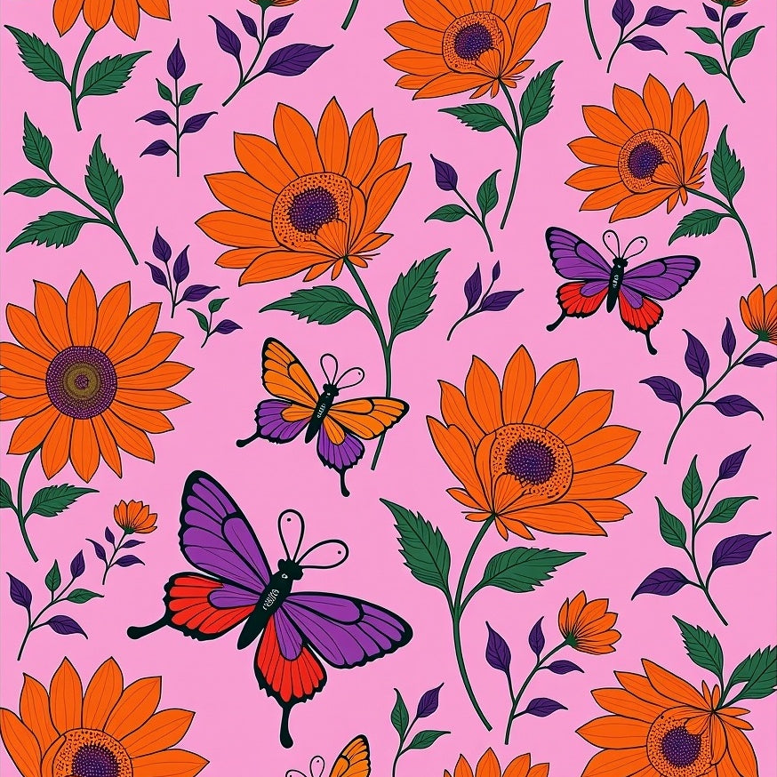 Vibrant Insect Floral Elegant Showpiece (Pink) - ODIKA