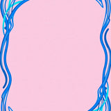 Nautical Inspired Curved Border Accent Featuring Bottom (Pink)