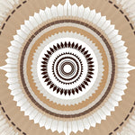 Burst with Radiating Petals (Beige) - ODIKA