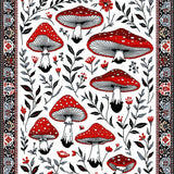 Cozy Textured Floral Elements(Red)