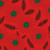 Enchanted Poinsettia Blossom Yuletide Decoration(Red)