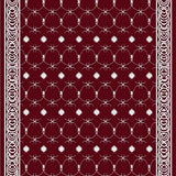 Heritage Quatrefoil Mosaic with Scrollwork Trim(Red)