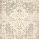 Boho Inspired Beige Area With Abstract Medallion Motif For Deck Patio(Beige)