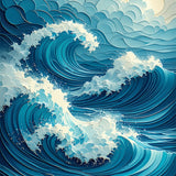 Beach Wave(Blue)