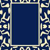 Classic Interlocking Border with Elliptical Motifs and Accents(Blue)