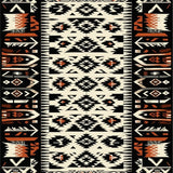 Vibrant Graphic Trellis Motif(Black)