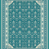 Elegant Boho Mantel Cover(Blue)