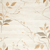 Subtle Sandstone Beige with Leaf Playmate(Beige)