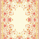 Boho Chic Sunset Inspired Orange and Cream(Ivory)