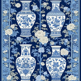 Rustic Tan Tiled Jar Aesthetic(Blue)