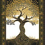 Contemporary Tree Style(Gold)