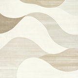 Beige Coral Velvet Area with Non Slip Backing and Quick Dry Design(Beige)