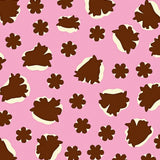 Spotted Cowhide Area with Natural Ranch Design(Pink)