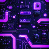 Radiant Modern Artistic Vibe(Purple)