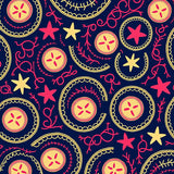 Vintage Maritime Medley with Starfish Sand Dollars and Festive(Blue)