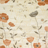 Boho Desert Bloom Area Beige & Brown(Beige)