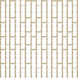 Contemporary Basketweave Illusion with Interlocking Motifs(Gold)