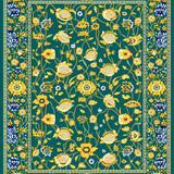 Bathroom with Floral Prints(Green)