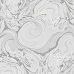 Ethereal Swirl Marble Veined Cloudy Mystical Haze (White) - ODIKA