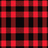 Country Farmhouse Checkboard with Barn Style Grid(Red)