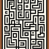Visual Paradox Maze Artistic Accent(Black)