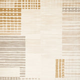 Chic Geometric Area in Warm Beige and Cream Tones(Beige)