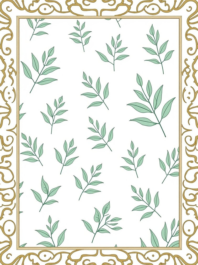 Faded Vineyard with Layered Leafy (Gold) - ODIKA