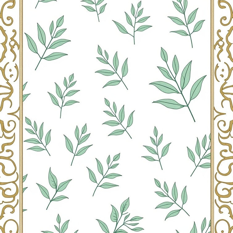 Faded Vineyard with Layered Leafy (Gold) - ODIKA