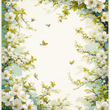 Vivid Floral Prayer for Travel(White)