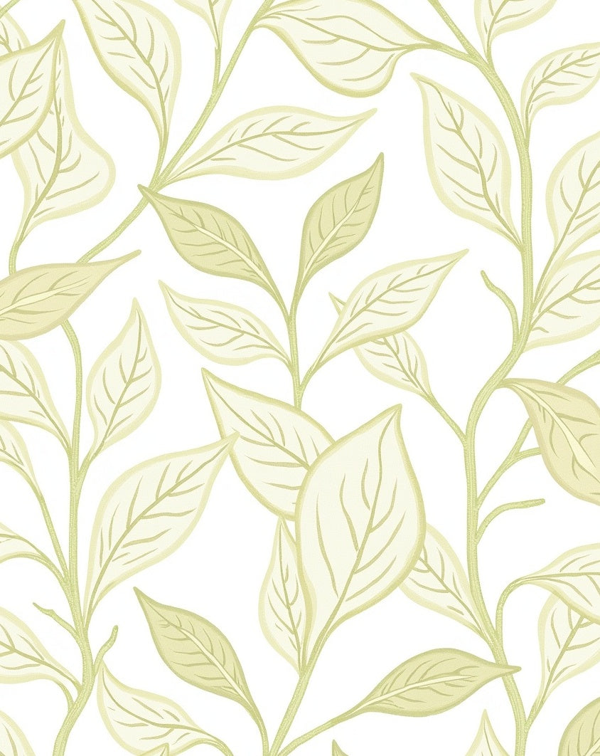 Abstract Botanical Featuring Shapes (Beige) - ODIKA