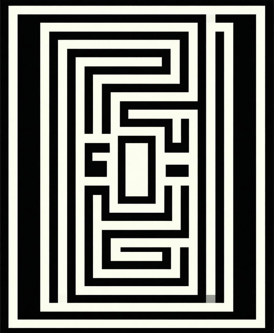 Elegant Geometric Patterned Accent(White) - ODIKA