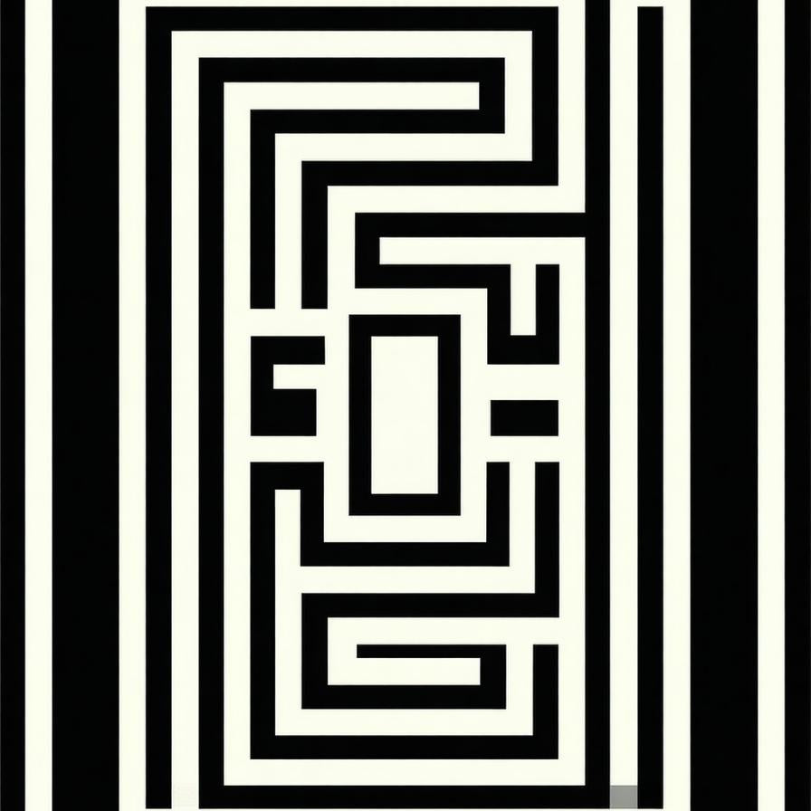 Elegant Geometric Patterned Accent(White) - ODIKA