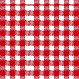 Festive Checkered Entry with Cottage Plaid Motif(Red)